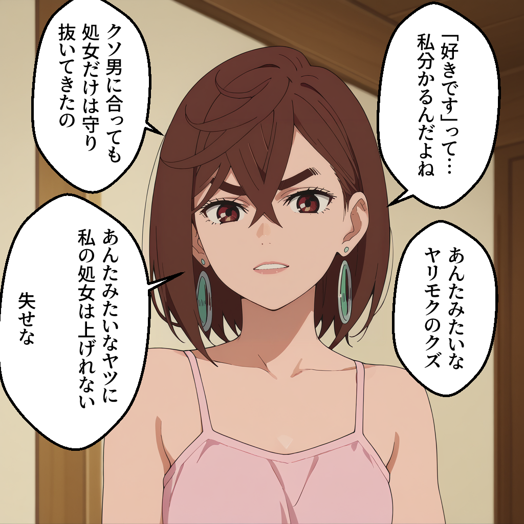 綾瀬桃が相手を見下して啖呵を切る場面