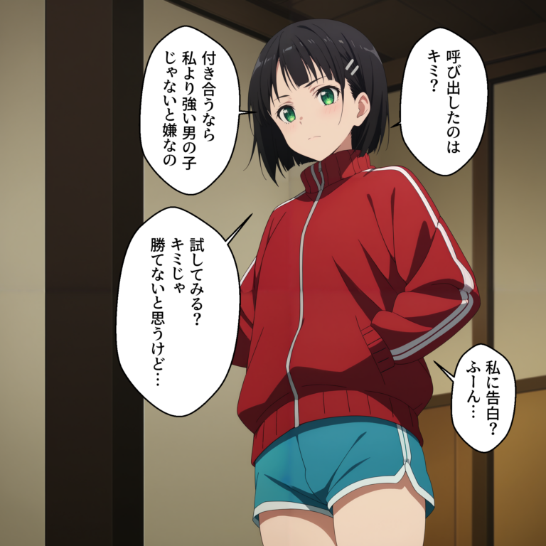 直葉のジャージ姿の挑発
