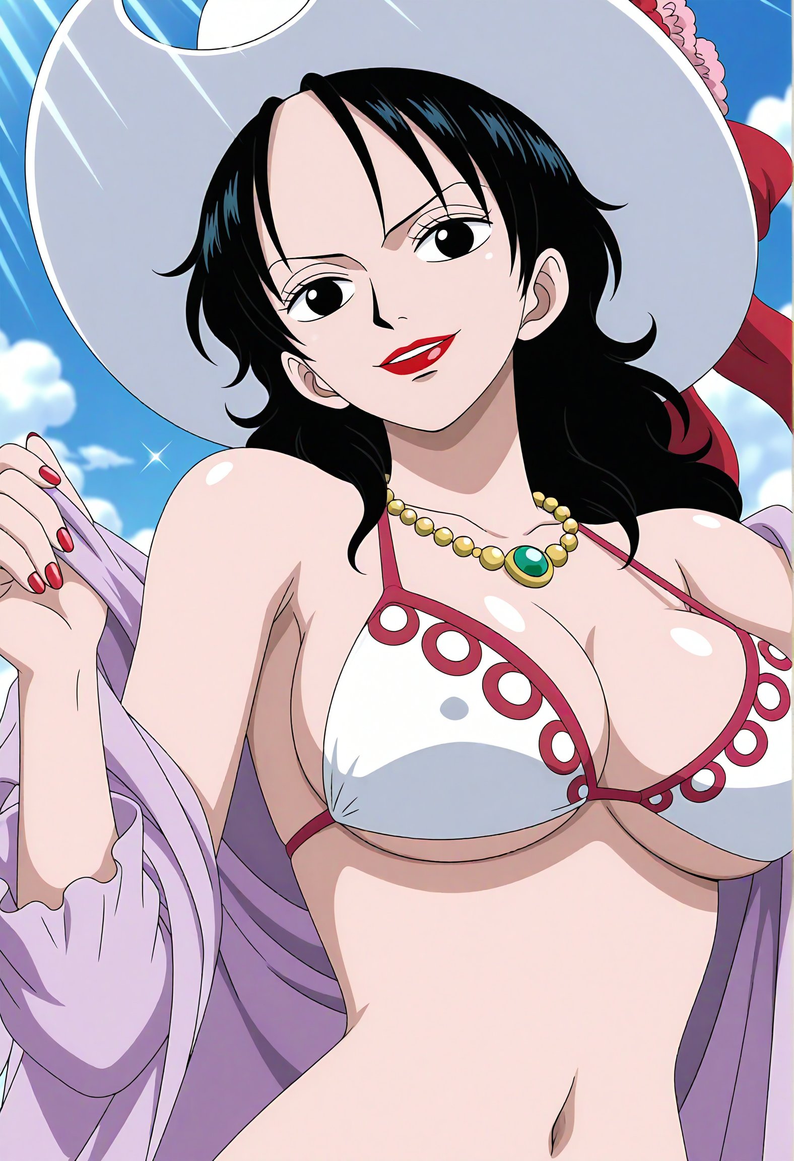 アルビダの夏の海辺姿