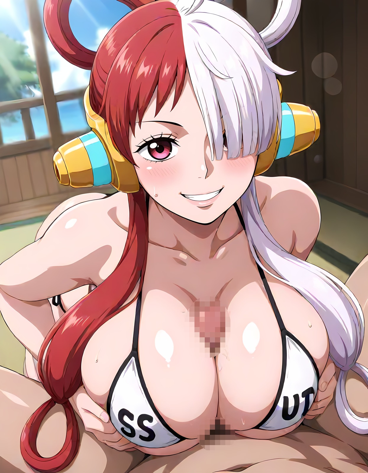 ウタが爆乳で挟むパイズリ奉仕
